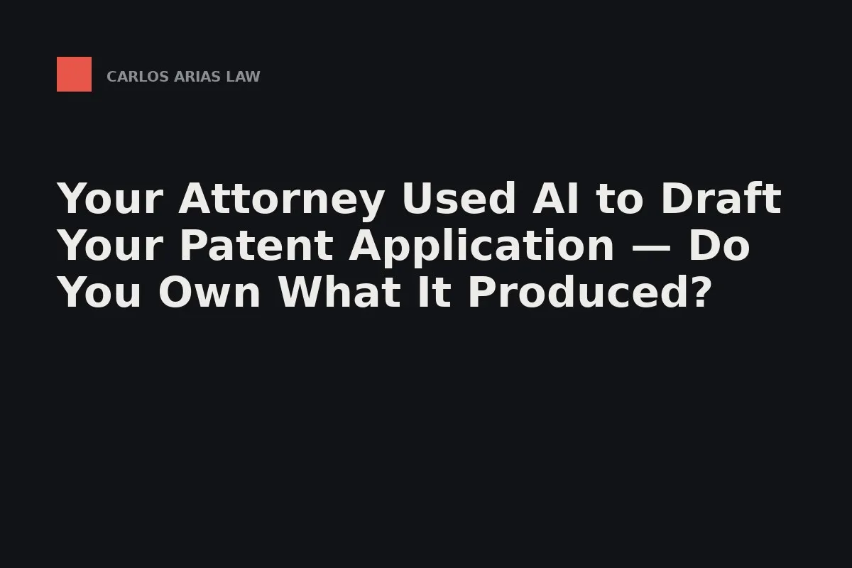 An inventor reviewing an engagement letter before an attorney begins an AI-assisted patent filing