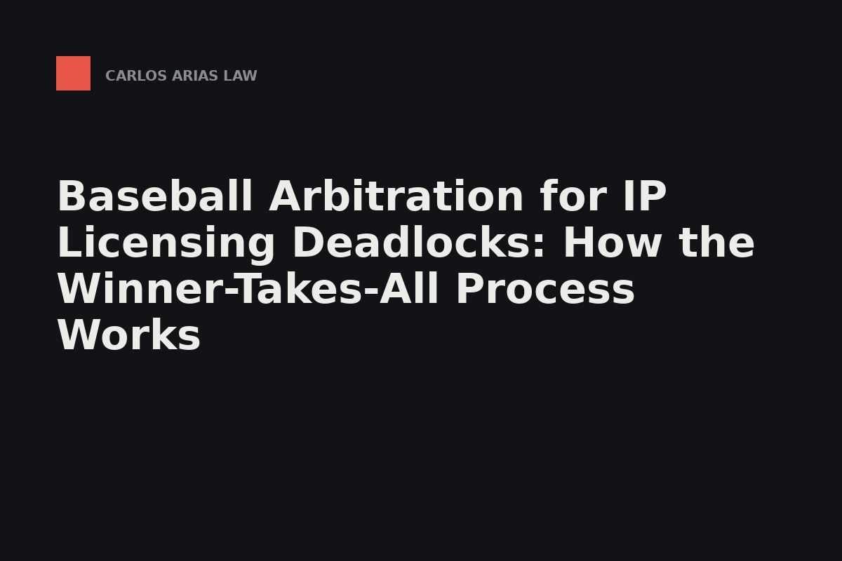 A licensing negotiator sliding a single sealed number across the table