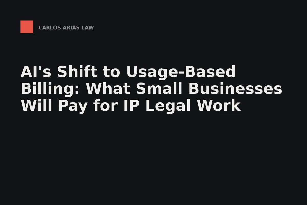 An attorney's invoice showing a metered AI line item