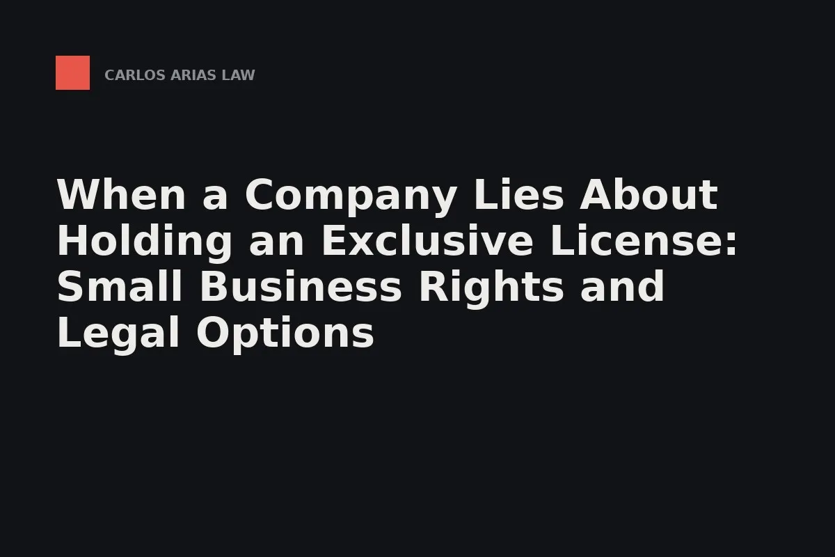 A small business owner comparing a distribution contract against a claimed license