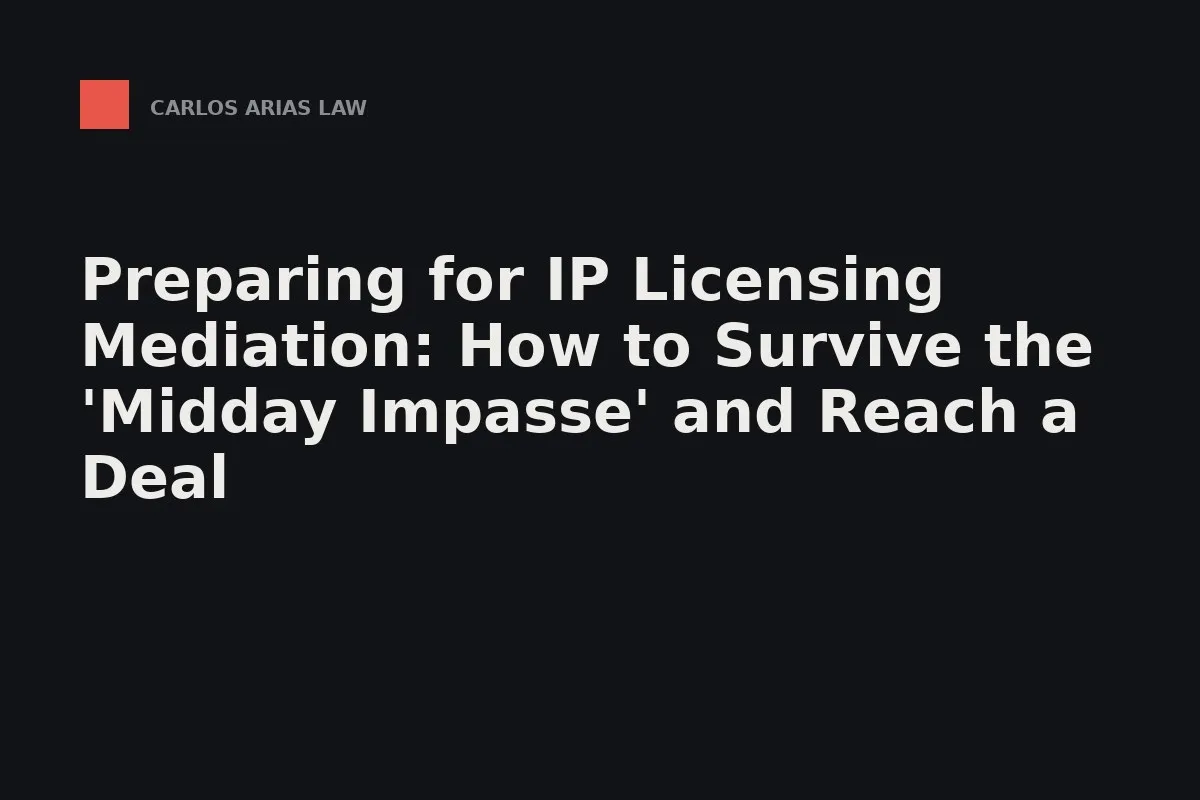 A licensor and licensee negotiating royalty terms across a table